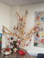 Ξύλινο Μινιμαλιστικό Χριστουγεννιάτικο Δέντρο
